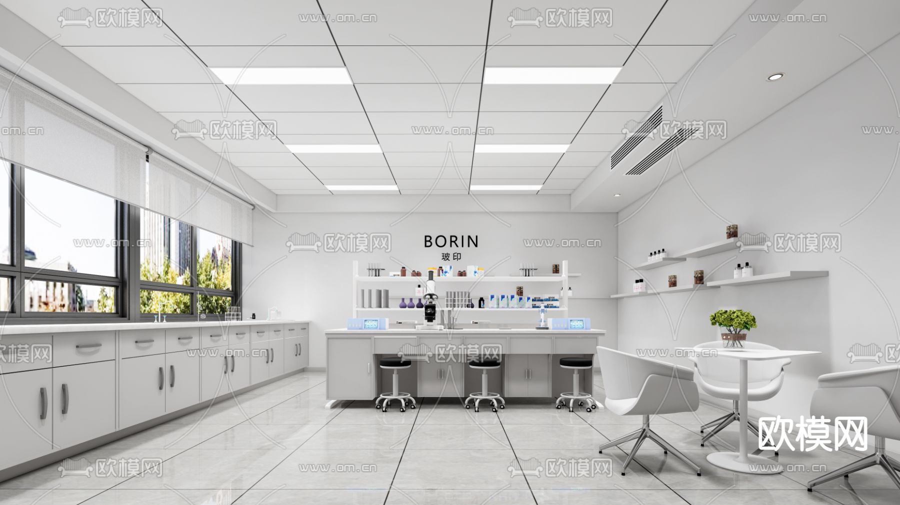 现代化学实验室su模型下载（渲染图1）