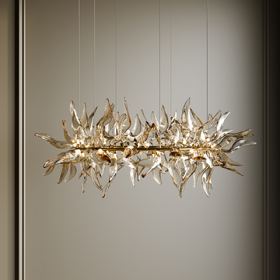  现代水晶吊灯su模型 