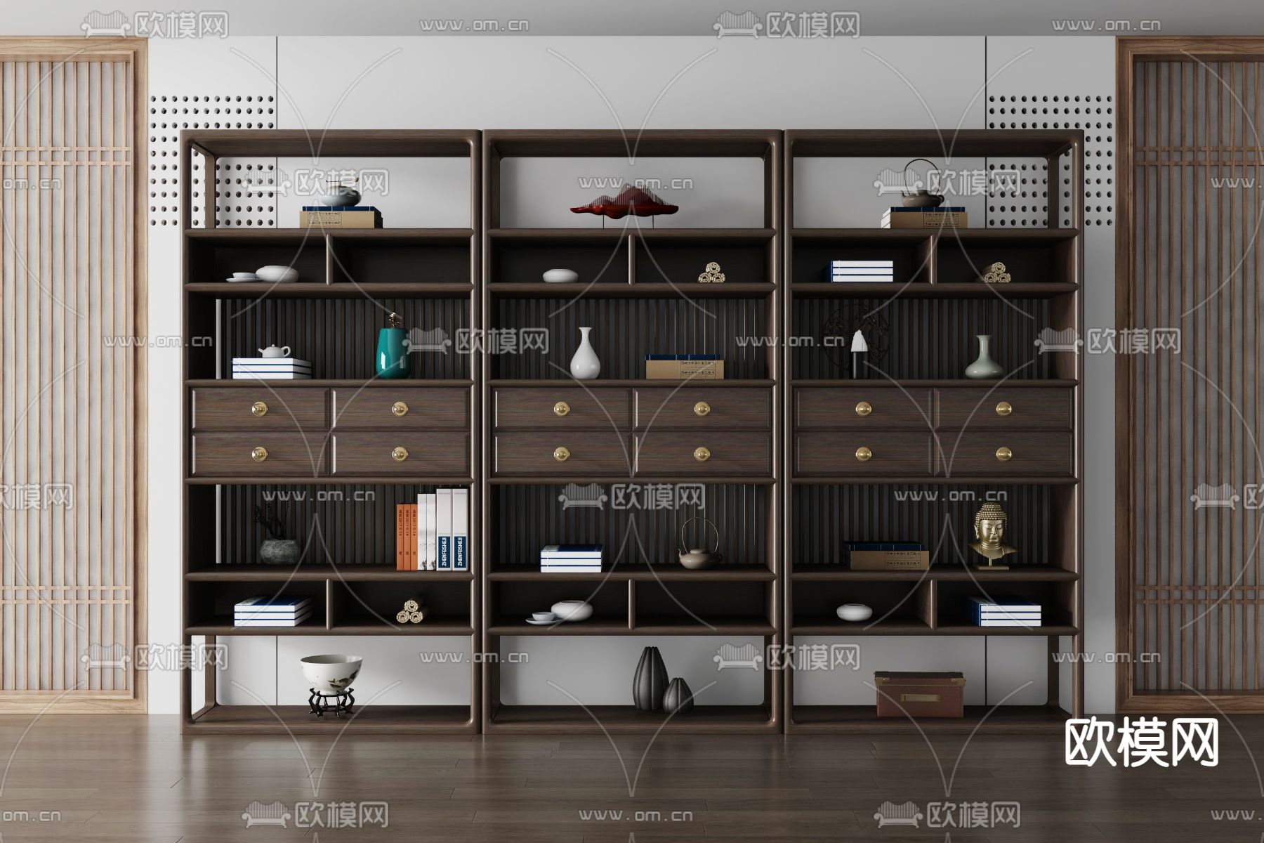 博古架3d模型下载