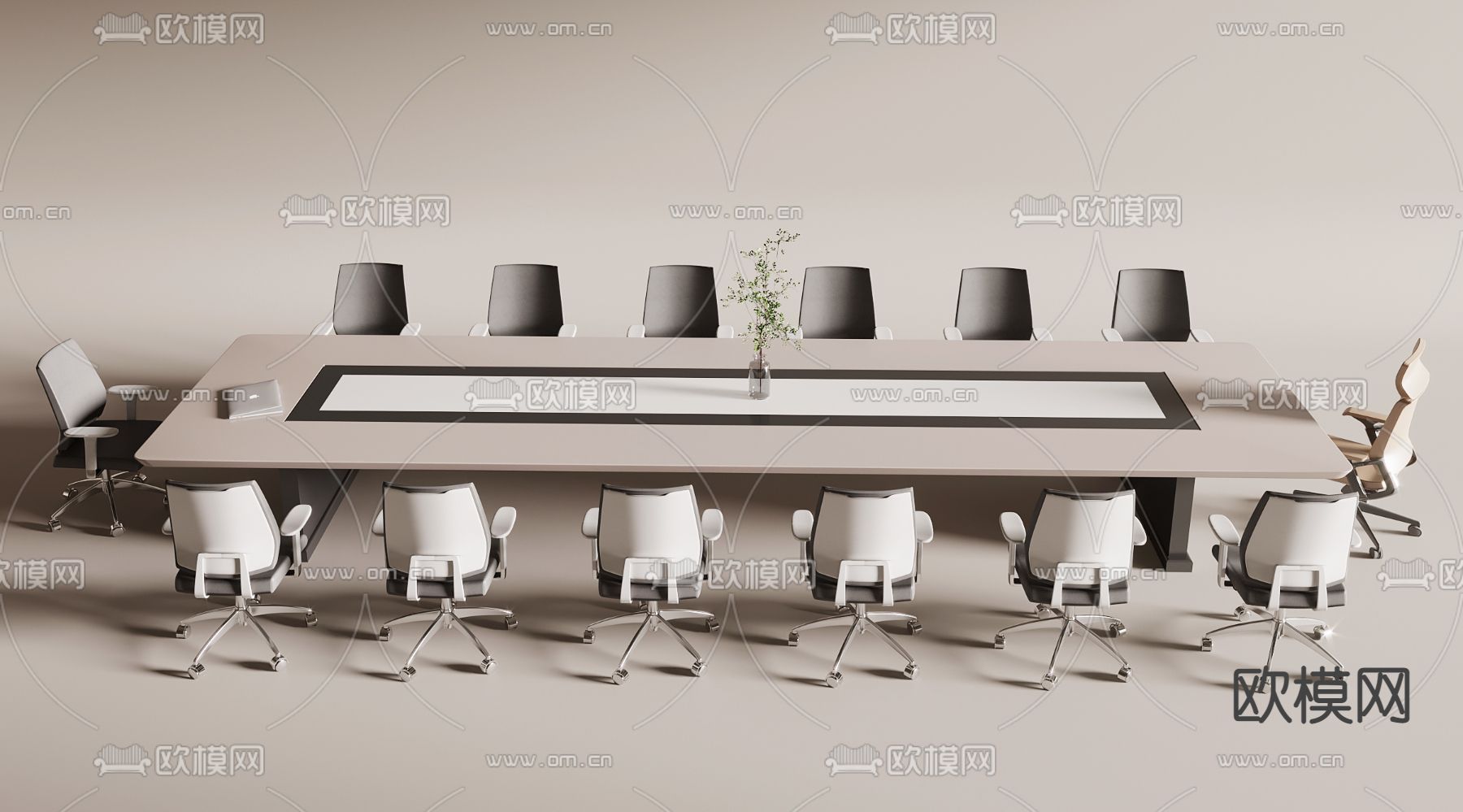 会议桌 会议台3d模型下载