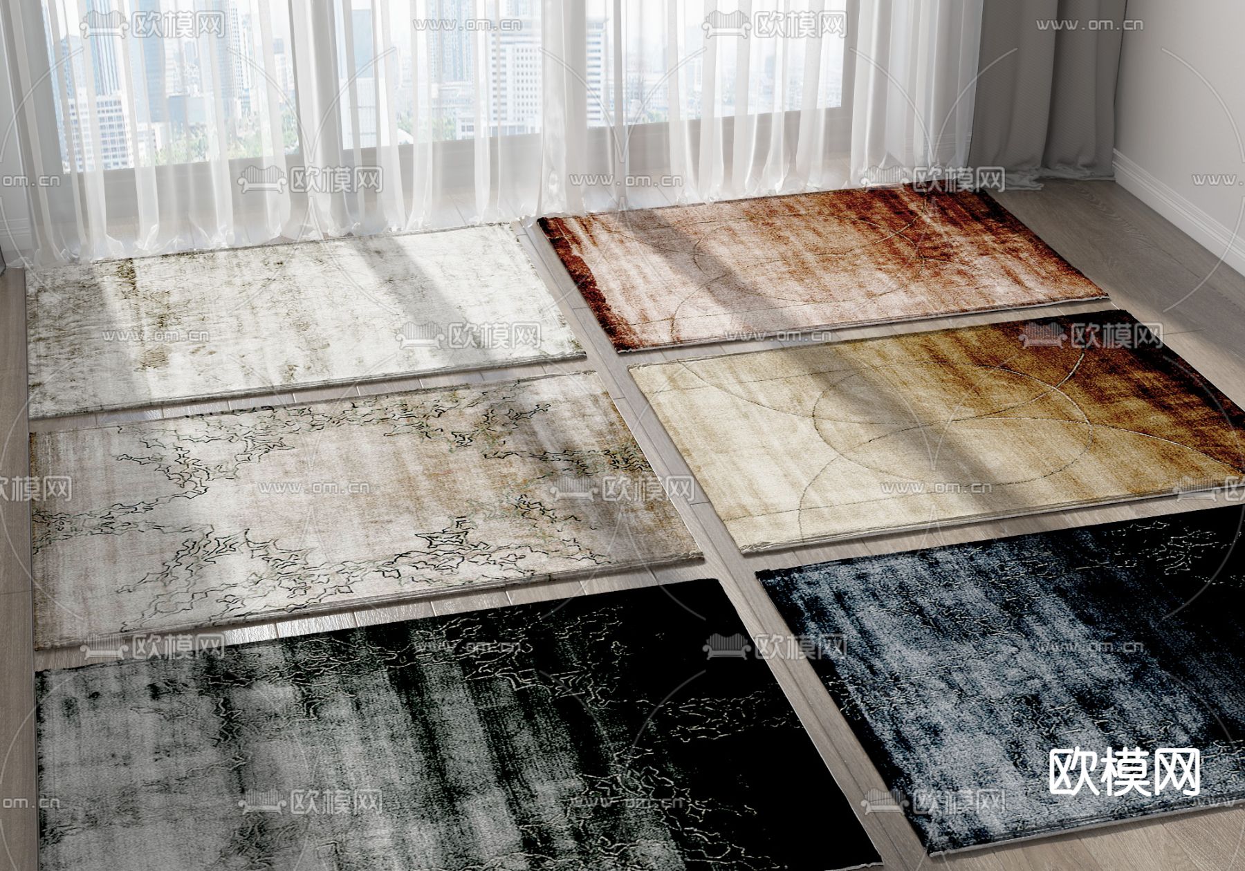 地毯 方毯3d模型下载