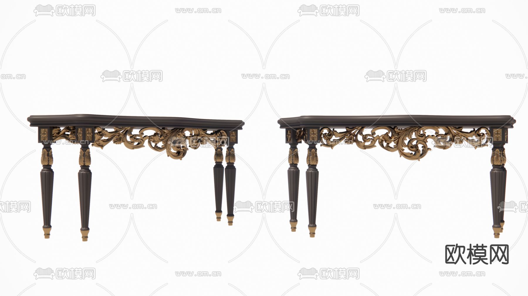 欧式古典端景台su模型下载（渲染图1）