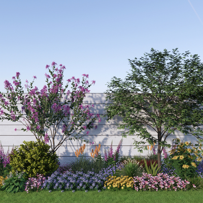  植物堆 球形灌木su模型 