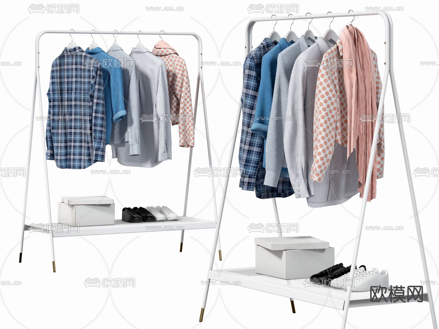 挂衣架su模型下载（渲染图1）