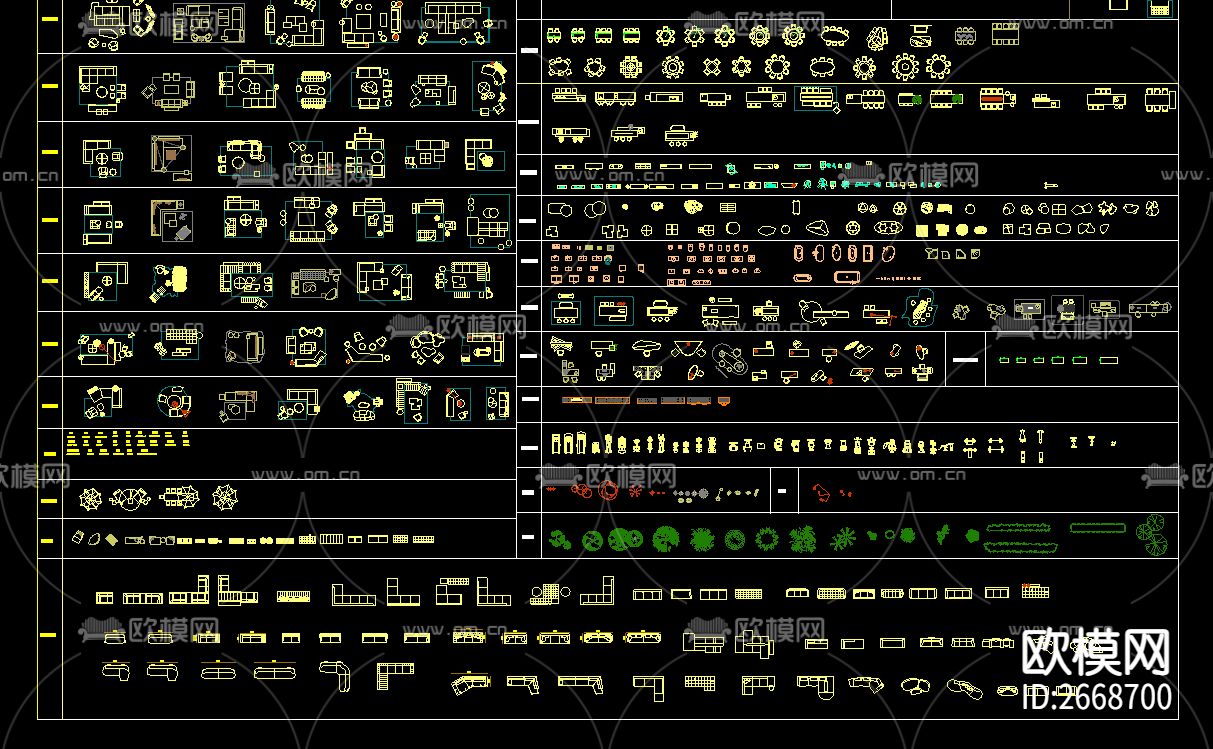 家装cad图库下载（渲染图2）