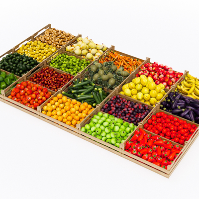  蔬菜 水果su模型 