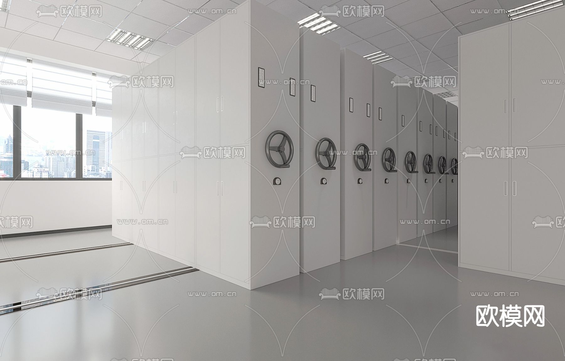 档案资料室su模型下载（渲染图1）