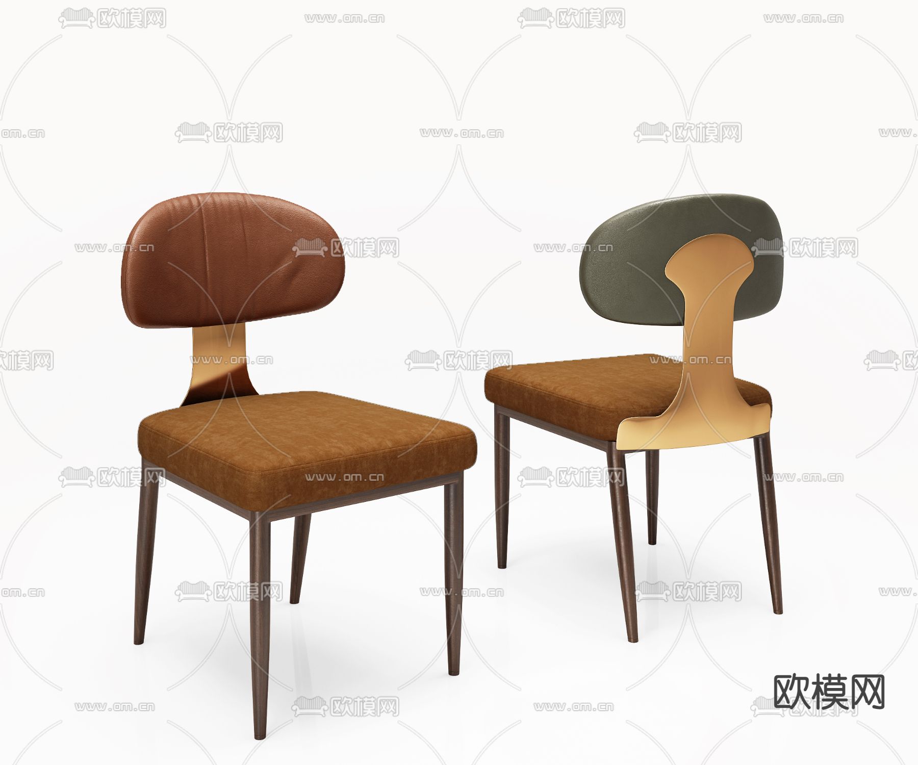现代餐椅su模型下载（渲染图1）