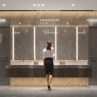  公共卫生间 洗手间su模型 