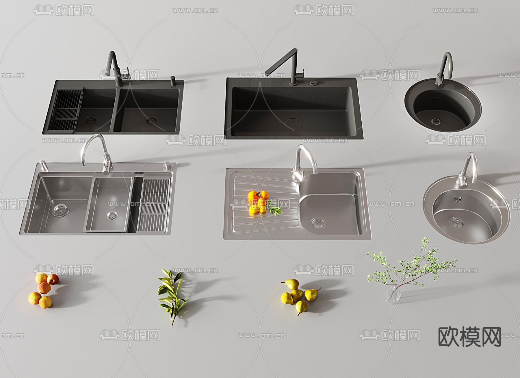 现代水槽su模型下载（渲染图1）