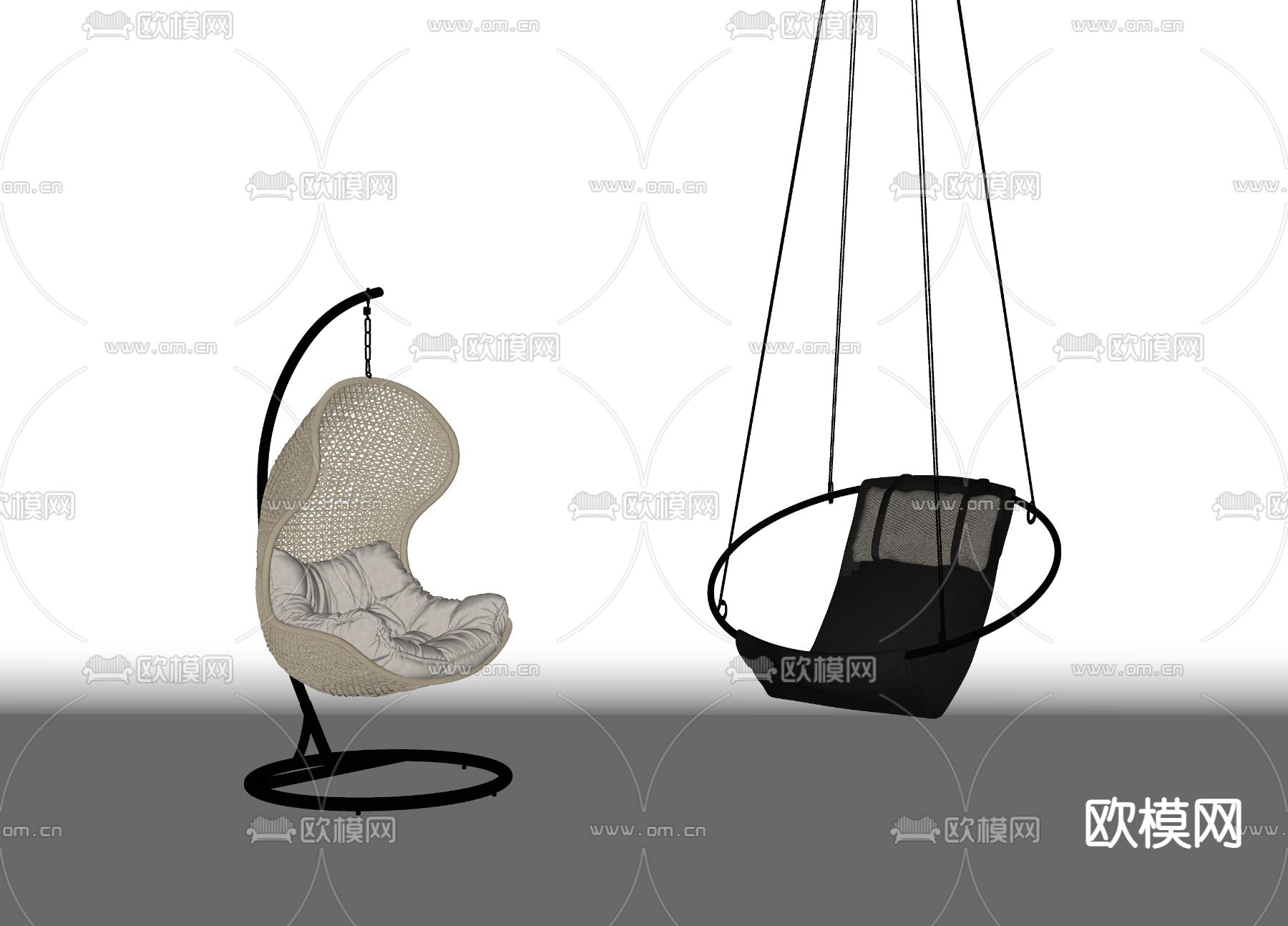 吊椅su模型下载（渲染图2）