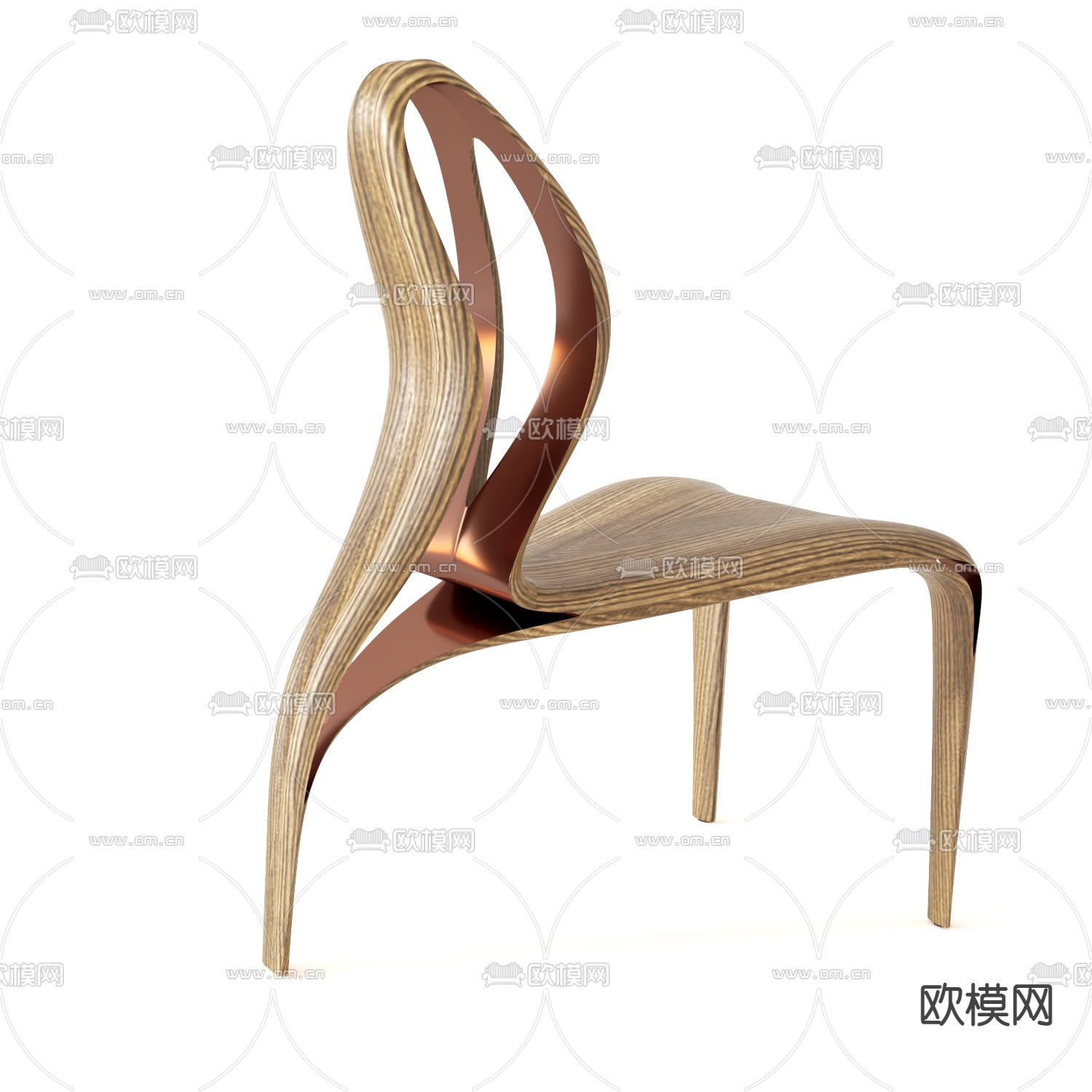 后现代椅子 餐椅su模型