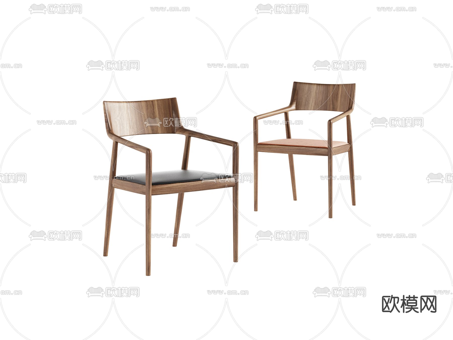 中式休闲椅 座椅3d模型下载