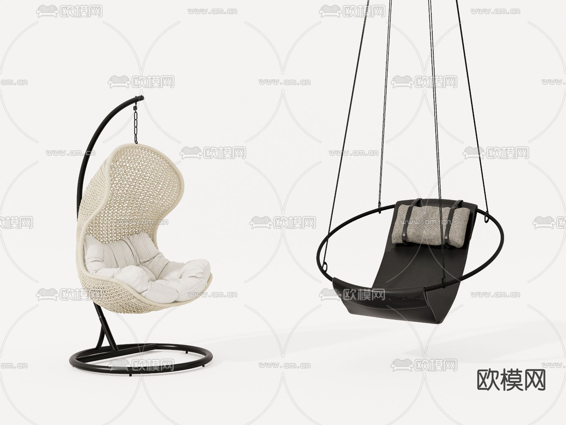 吊椅su模型下载（渲染图1）