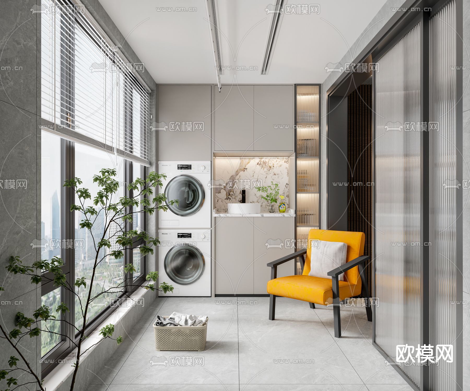 生活阳台3d模型下载