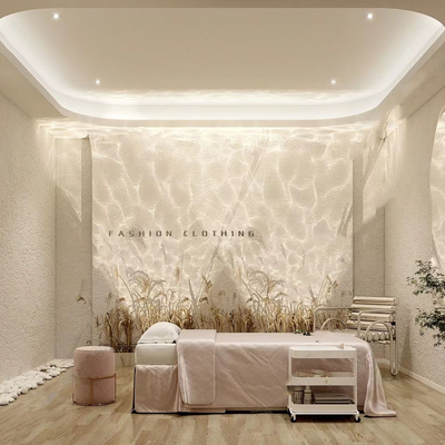  美容院 SPA护理房su模型 