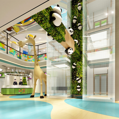  商场娱乐区 儿童游乐场su模型 