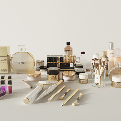  化妆品 香水 口红su模型 