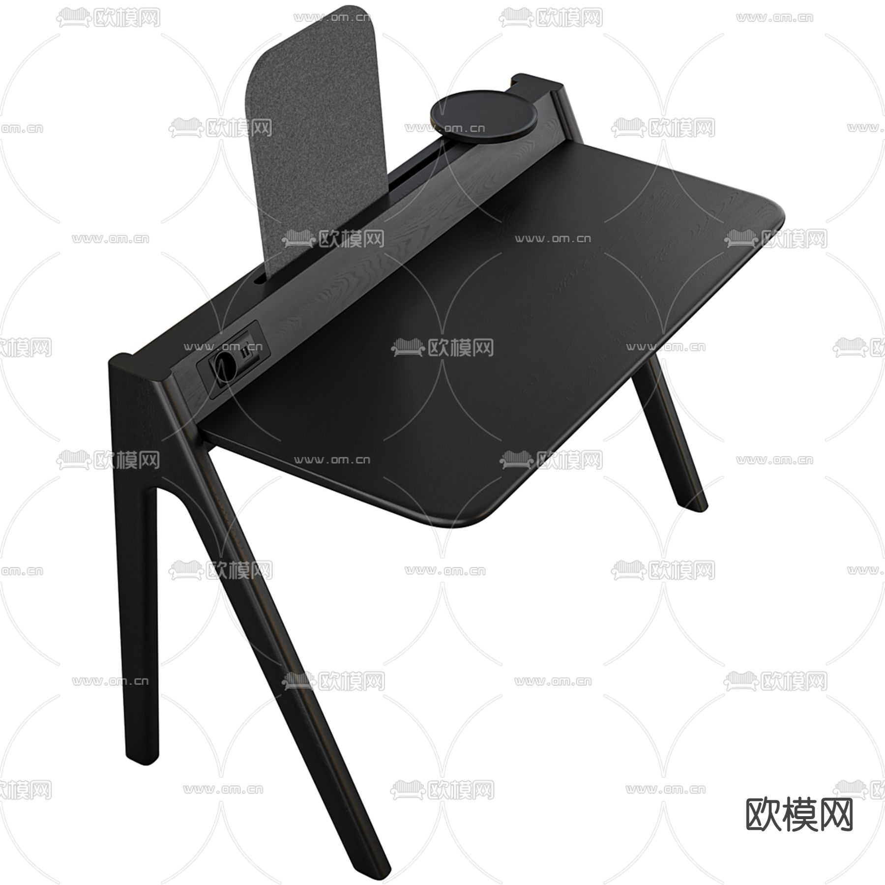 Minotti 书桌 书台 写字台su模型下载（渲染图1）