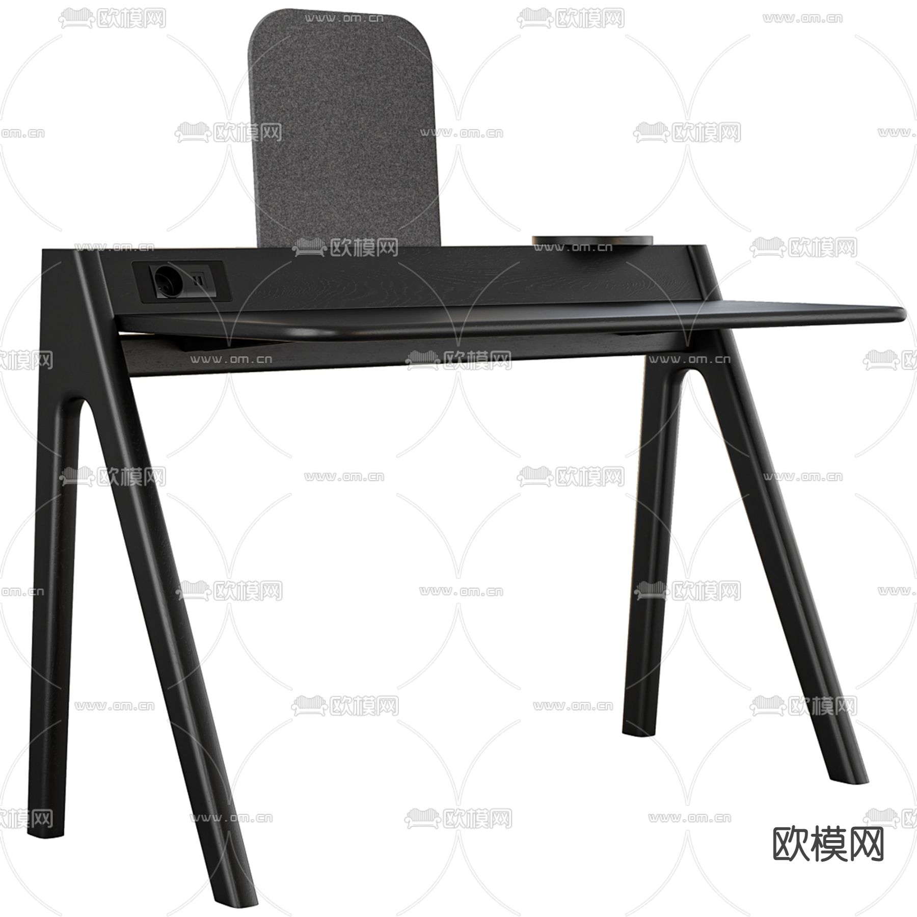 Minotti 书桌 书台 写字台su模型下载（渲染图2）