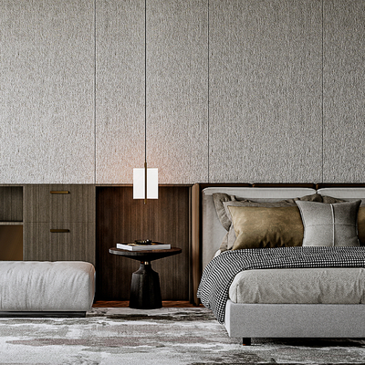  现代单身公寓su模型 