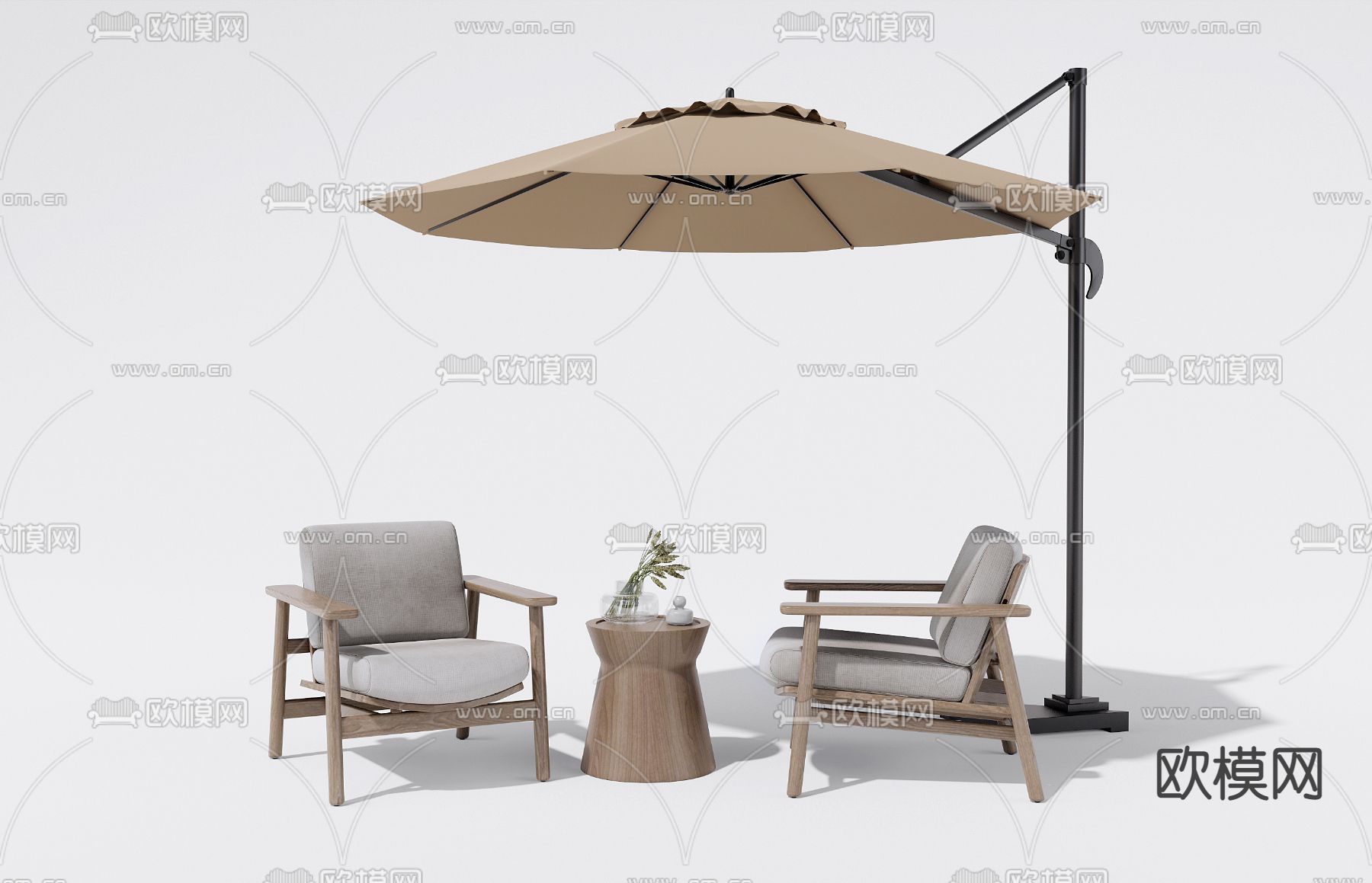 户外椅 休闲椅su模型下载（渲染图1）