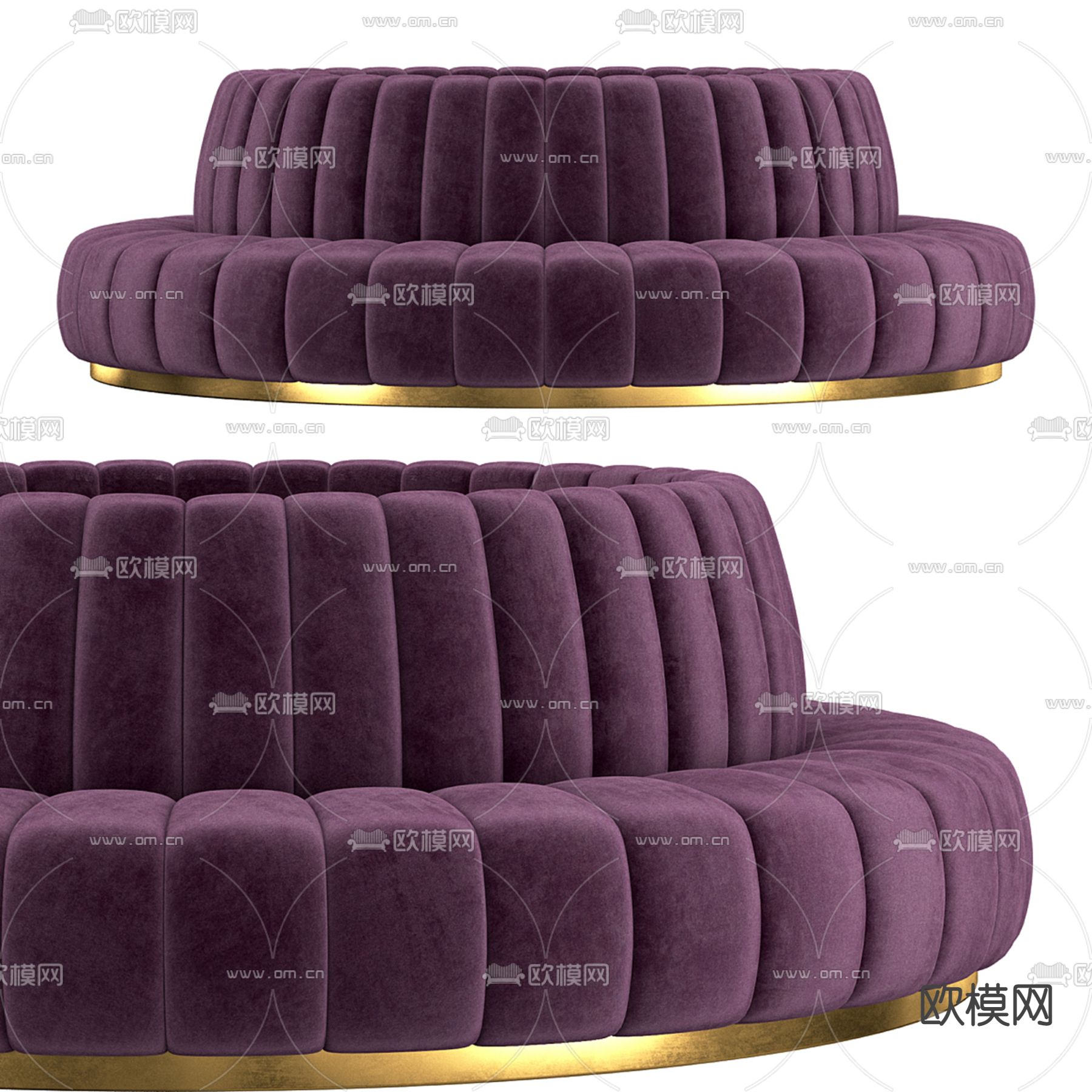公共沙发 办公沙发su模型下载（渲染图1）