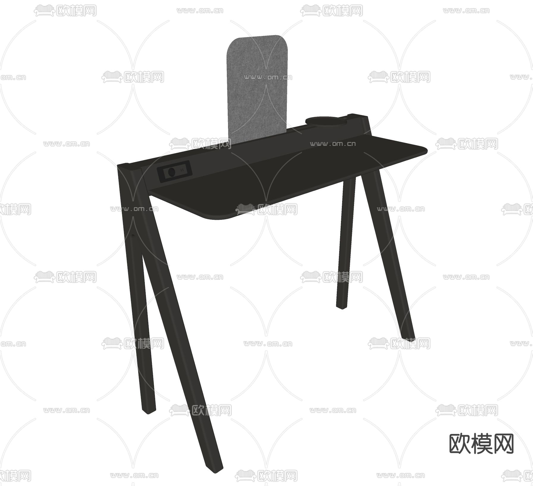 Minotti 书桌 书台 写字台su模型下载（渲染图4）