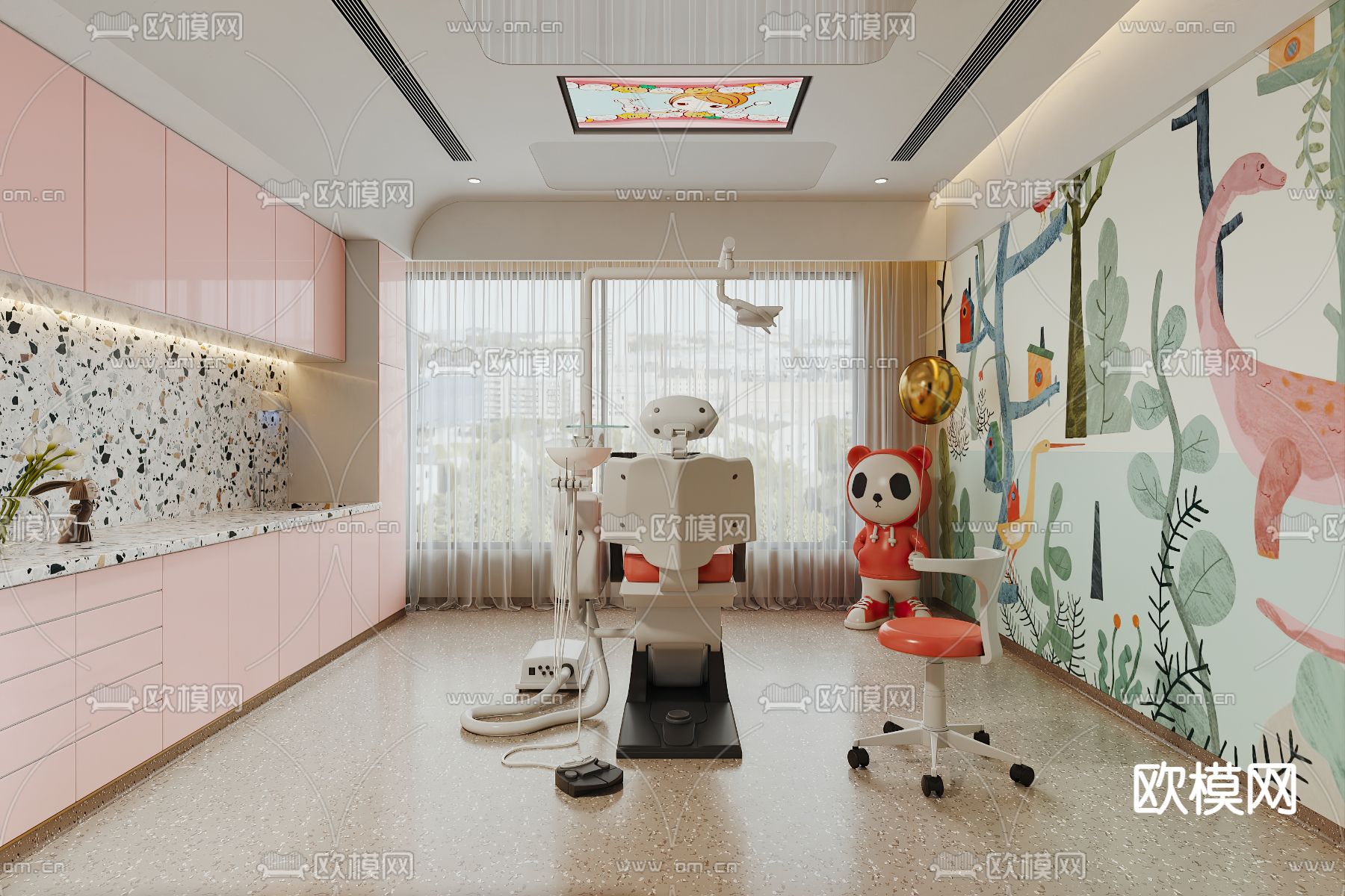 儿童牙科诊室 手术室 医院3d模型下载_ID14113606_3dmax免费模型-欧模网
