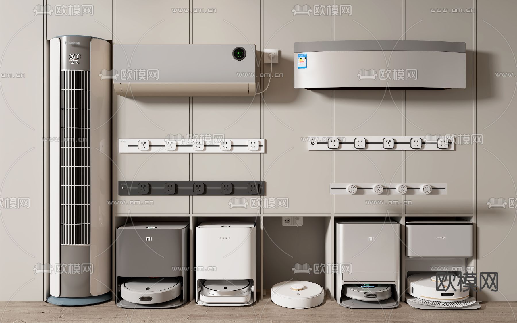 扫地机器人su模型下载（渲染图1）