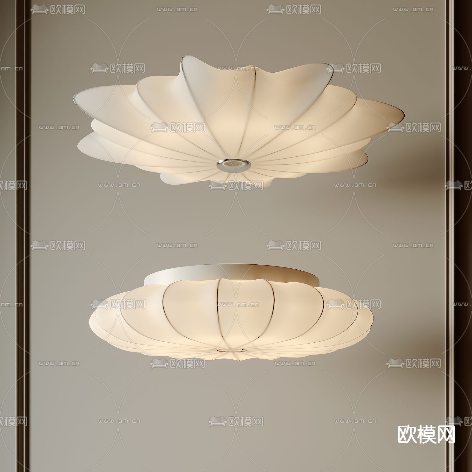 花朵吸顶灯su模型