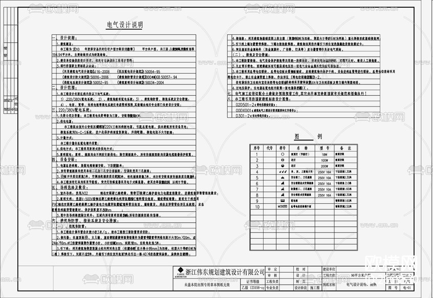 自建房建筑電氣CAD施工圖下載(渲染圖6)