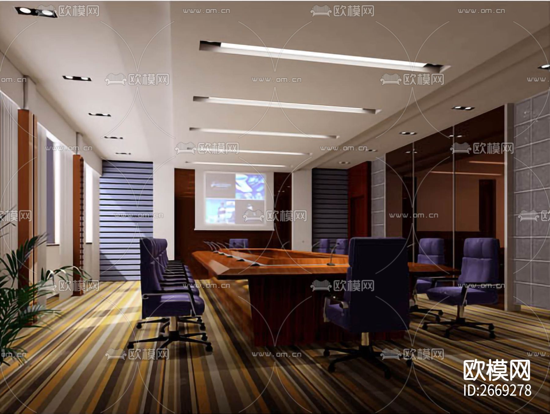 湖北某星级宾馆cad施工图下载（渲染图5）