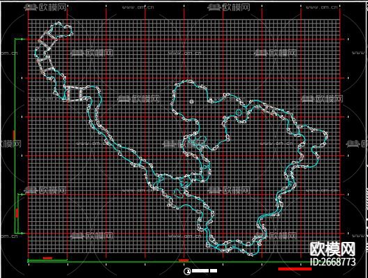 水池图库cad施工图下载（渲染图7）