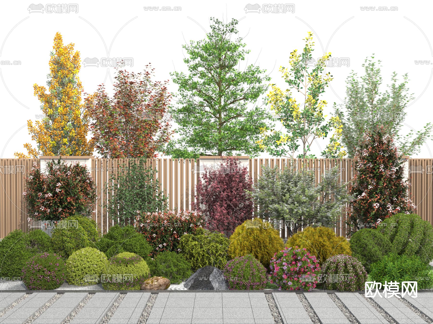 灌木丛 植物堆 绿植3d模型下载_ID14114485_3dmax免费模型-欧模网