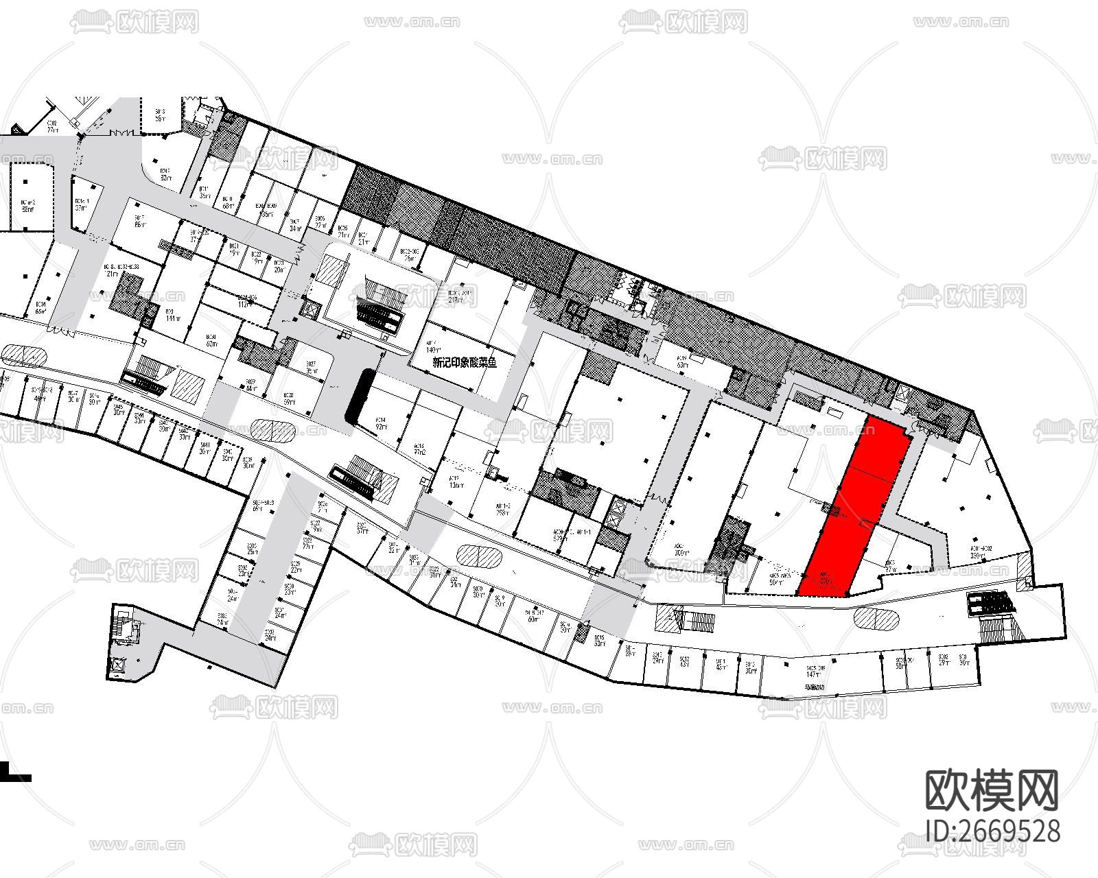 商业街规划cad施工图下载（渲染图3）