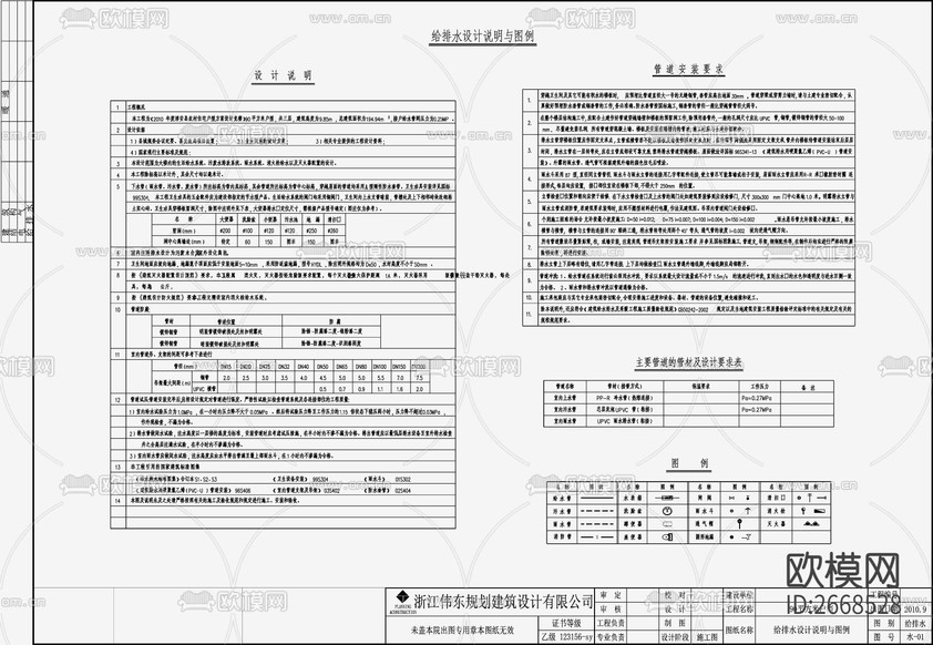 自建房建筑給排水CAD施工圖下載(渲染圖5)