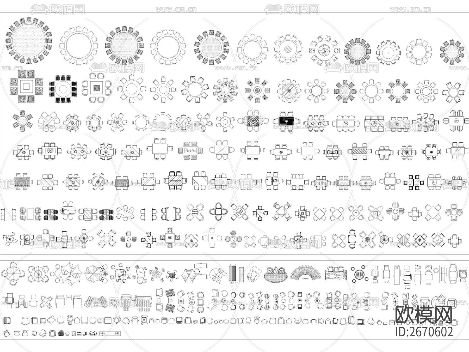 家装工装综合图库cad施工图下载（渲染图4）