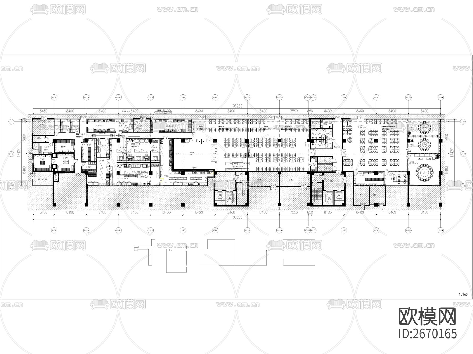 餐饮空间消防系统cad施工图下载