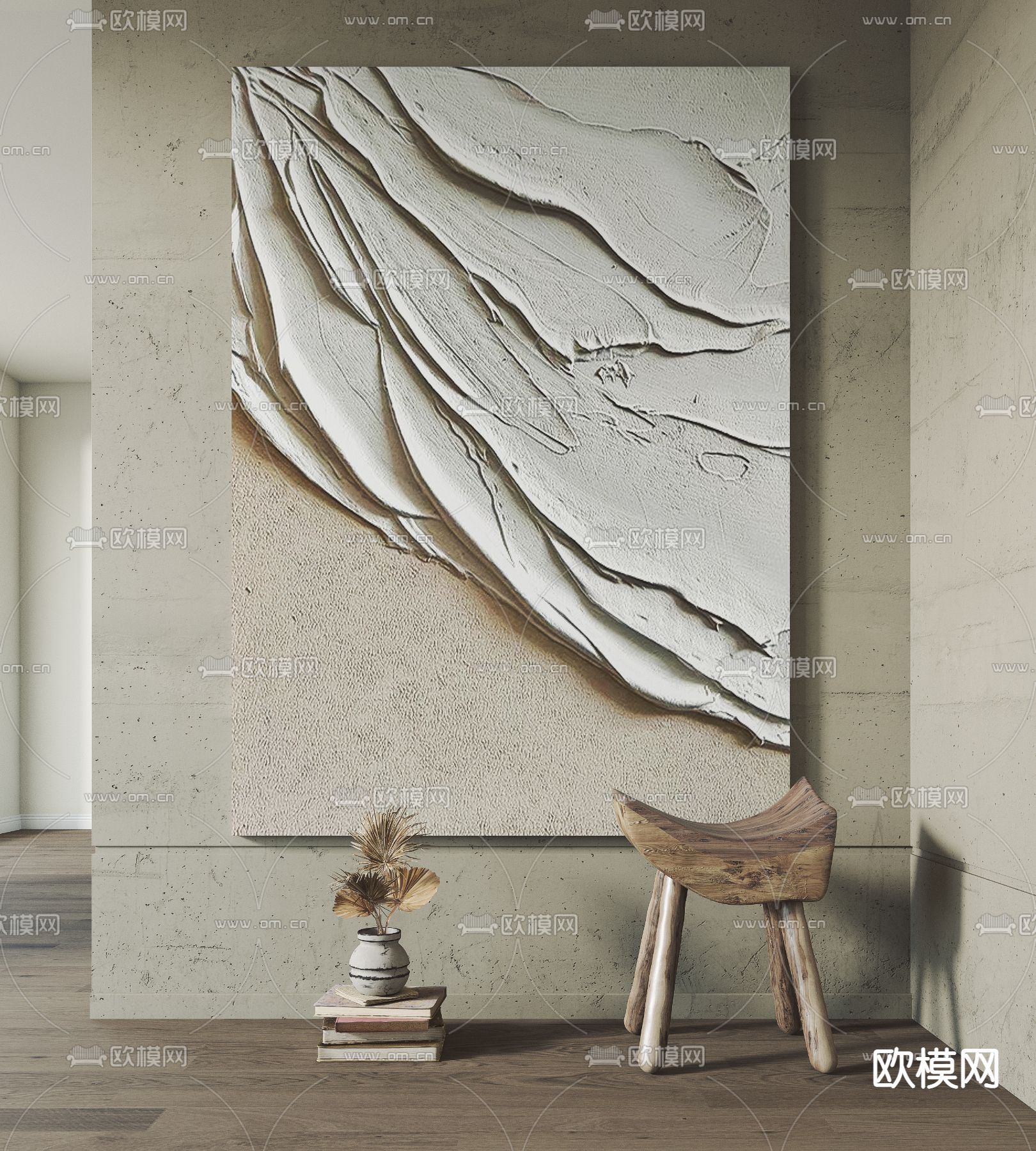 抽象画 装饰画 挂画3d模型