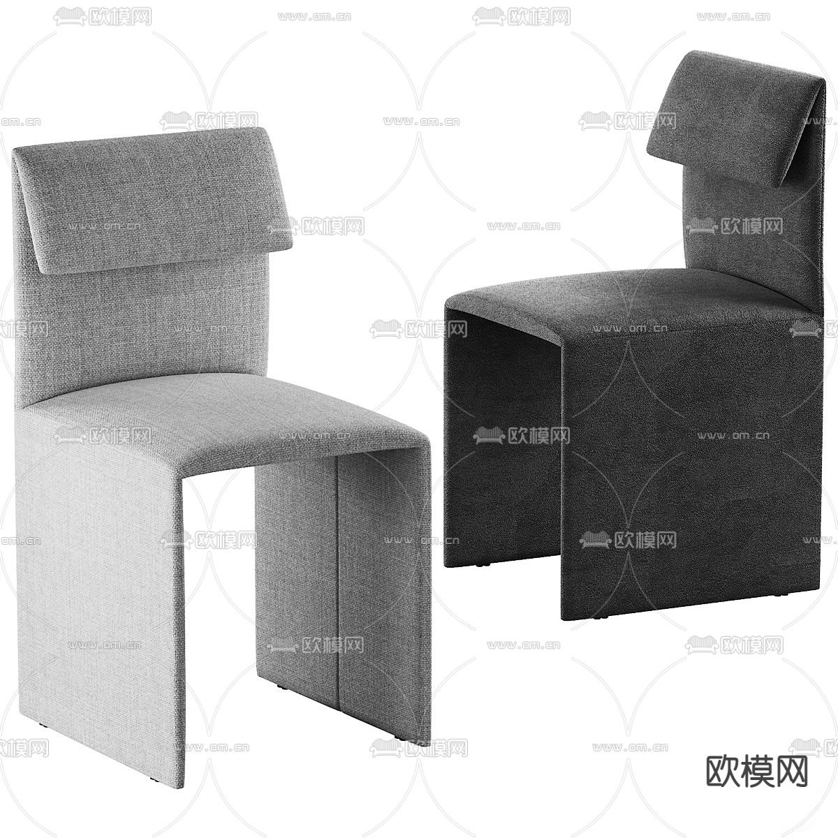 MISSANA 椅子 休闲椅3d模型下载（渲染图1）