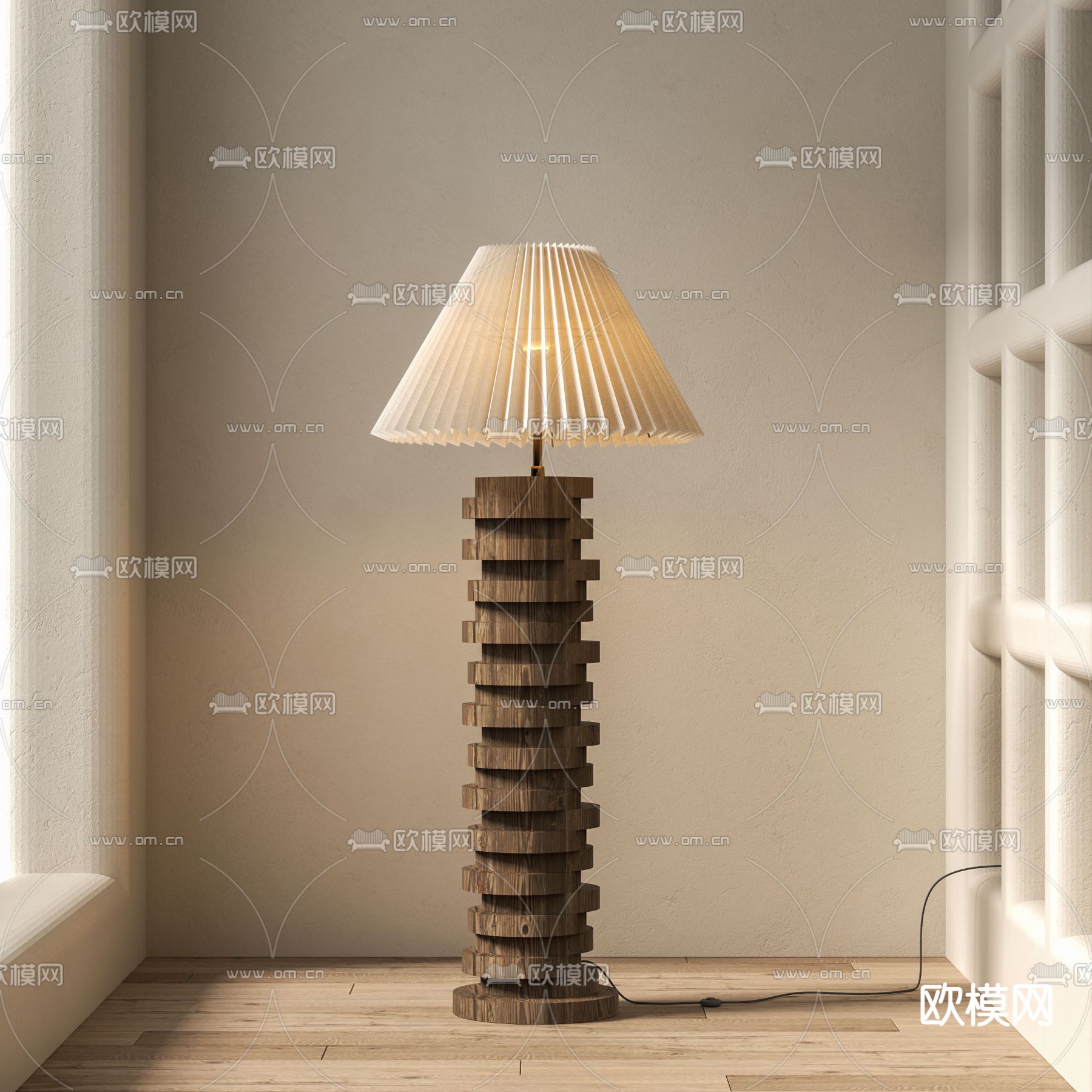 落地灯su模型下载（渲染图1）