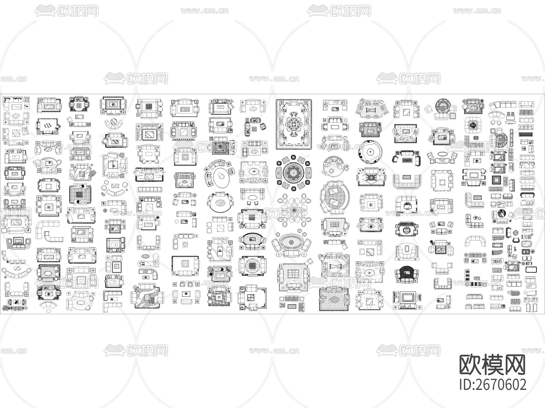 家装工装综合图库cad施工图下载（渲染图5）