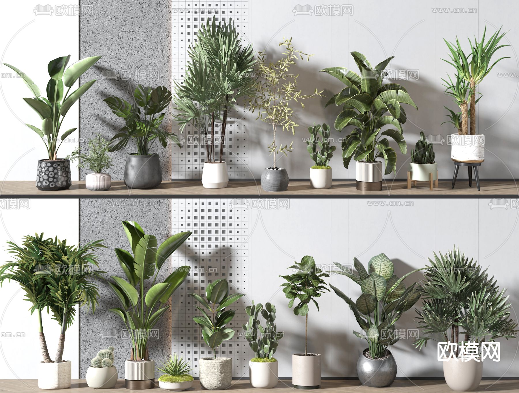 盆栽 盆景3d模型下载