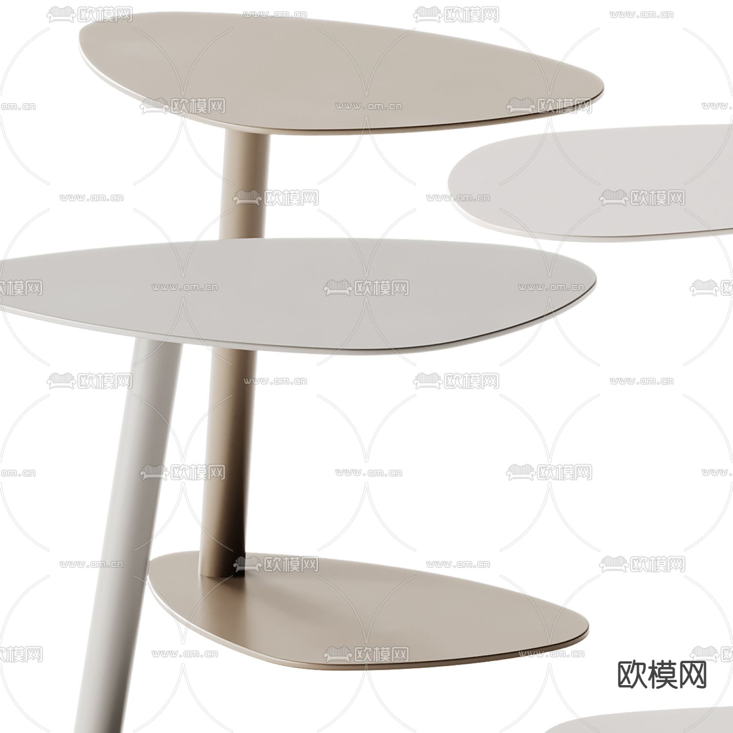 Ethimo 边几 角几 圆几3d模型下载（渲染图4）