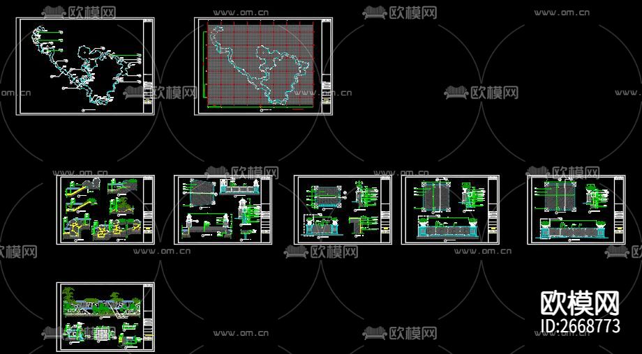 水池图库cad施工图下载（渲染图5）