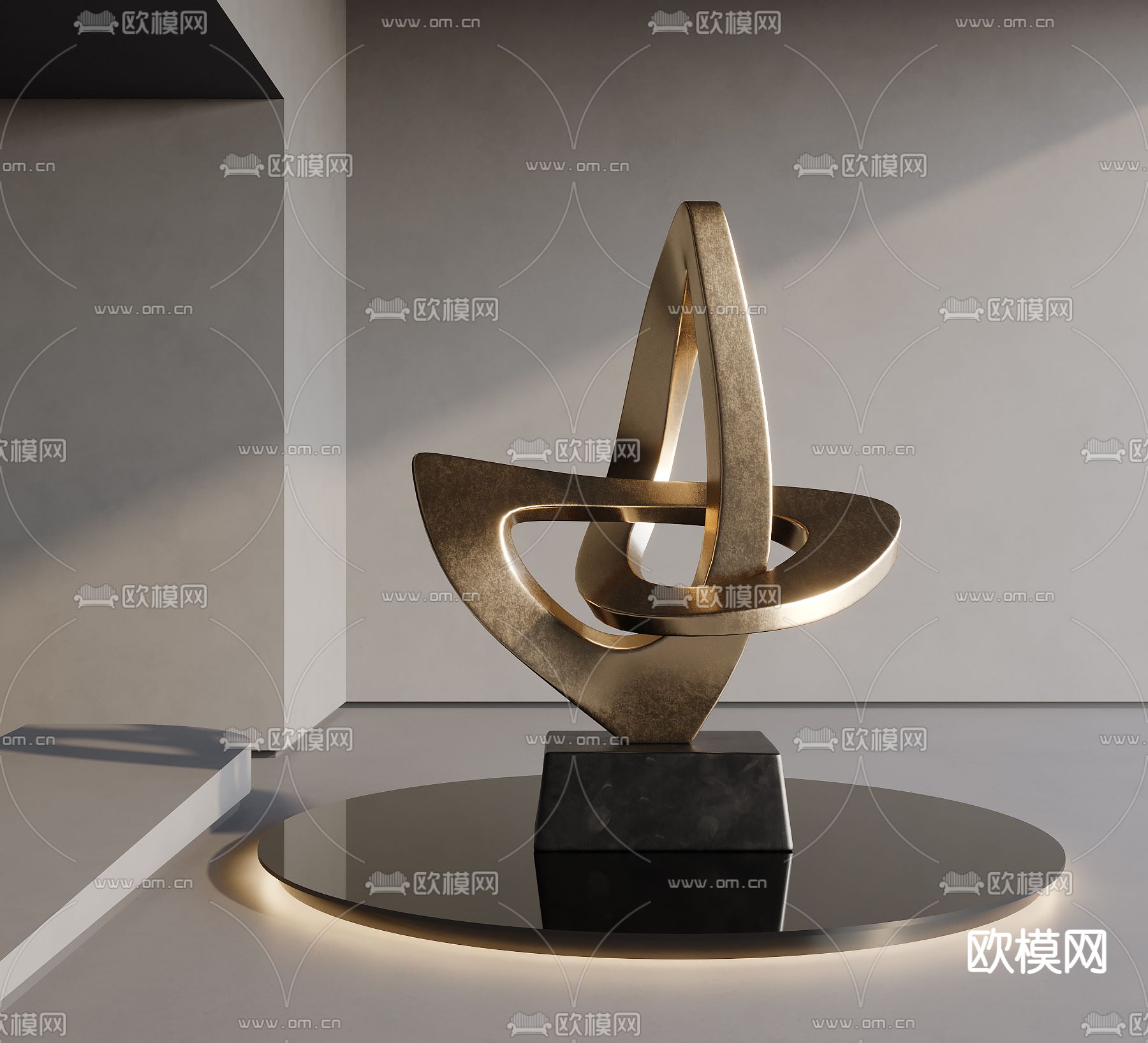 艺术雕塑 大堂装置3d模型下载_ID14115526_3dmax免费模型-欧模网