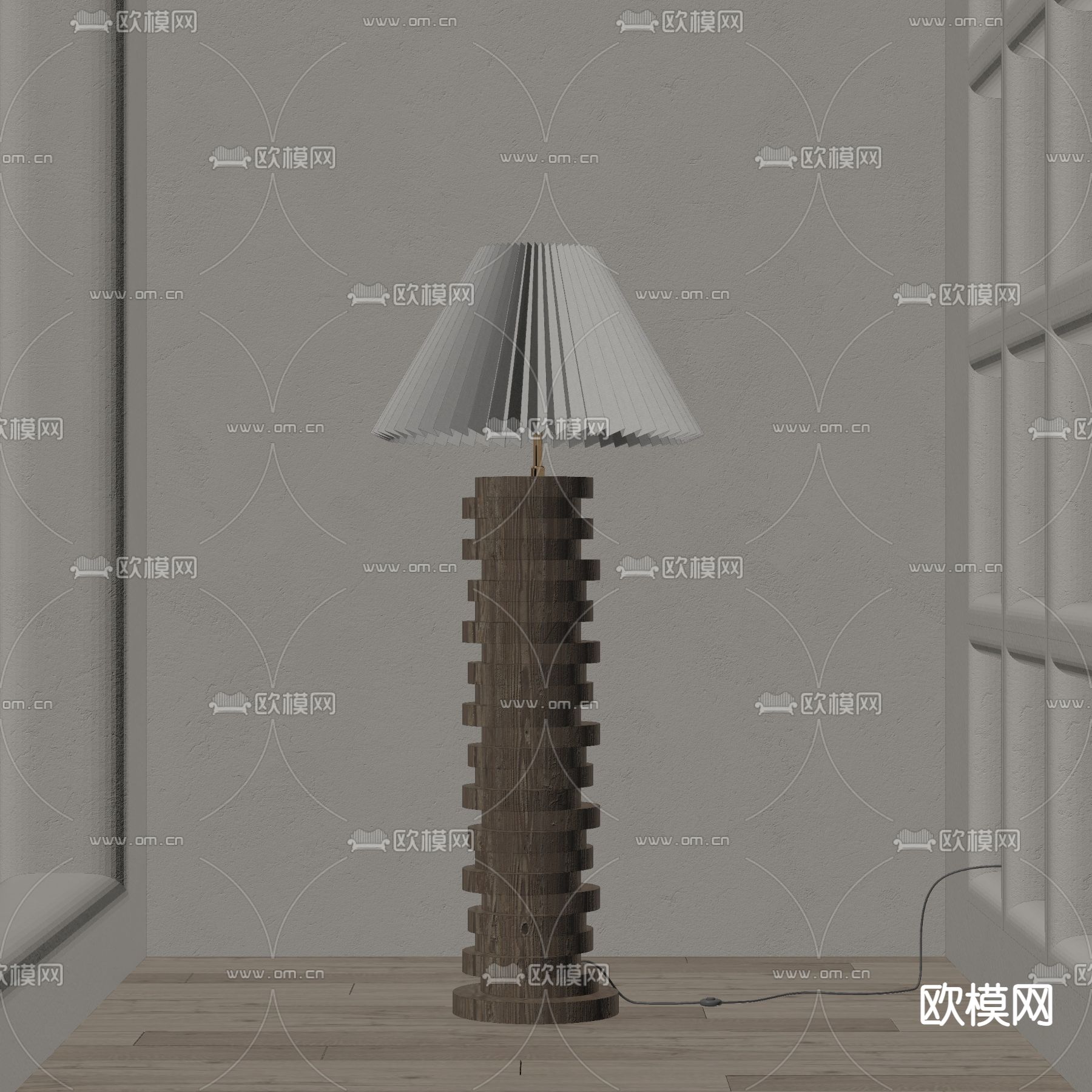 落地灯su模型下载（渲染图2）