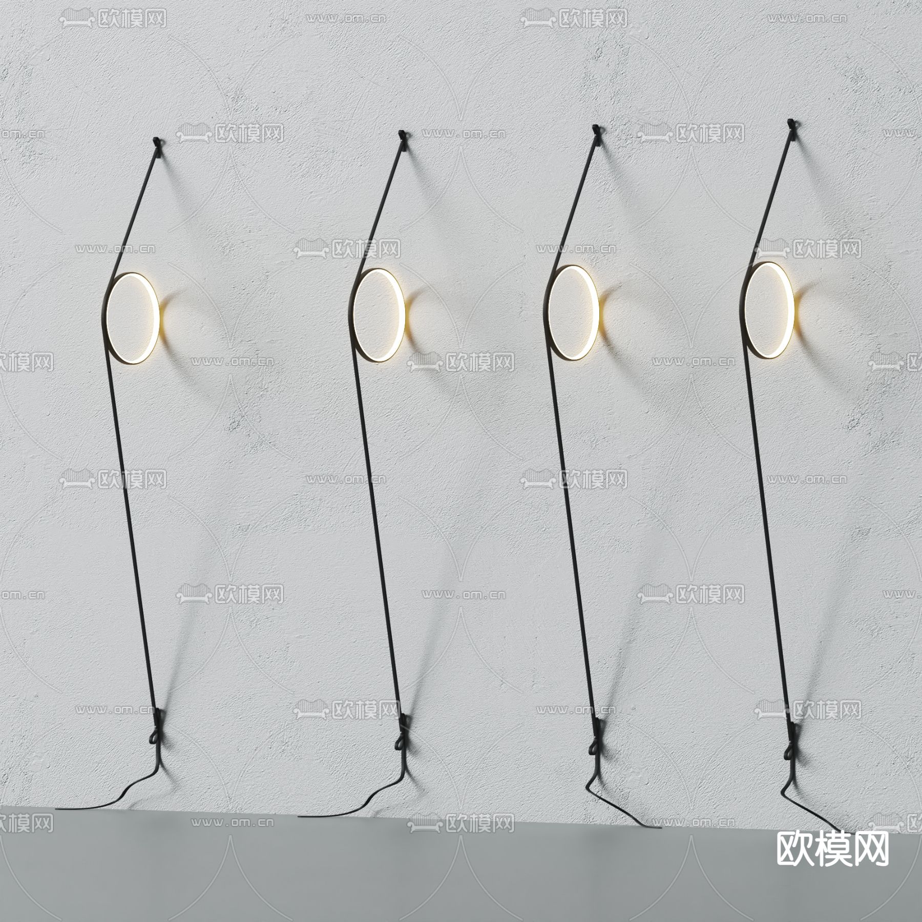 flos 现代壁灯 金属壁灯3d模型下载