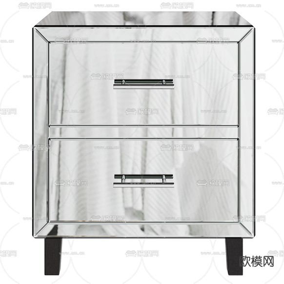 床头柜3d模型下载(渲染图2)
